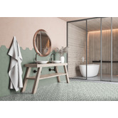 Aurora Tiles Myra Matt Green Hexagon Porcelain Tile