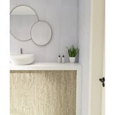 Aurora Tiles Charlotte Matt White Flute Ceramic Tile