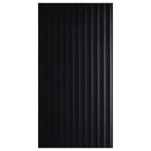 Aurora Tiles Charlotte Matt Black Flute Ceramic Tile