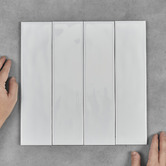 Aurora Tiles Maia Gloss White Subway Ceramic Tile