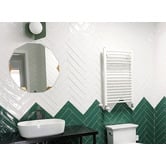 Aurora Tiles Maia Gloss White Subway Ceramic Tile