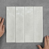 Aurora Tiles Corfu Gloss White Subway Ceramic Tile