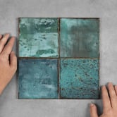 Aurora Tiles Amelia Sapphire Square Ceramic Tile