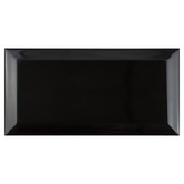Aurora Tiles Camden Gloss Black Subway Ceramic Tile
