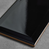 Aurora Tiles Camden Gloss Black Subway Ceramic Tile
