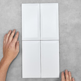 Aurora Tiles Camden Matt White Subway Ceramic Tile