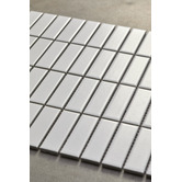 Splash Tiles Lennox Matt White Kit Kat Porcelain Mosaic Tile