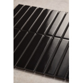 Splash Tiles Ripley Gloss Black Kit Kat Porcelain Mosaic Tile