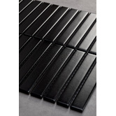 Splash Tiles Ripley Matt Black Kit Kat Porcelain Mosaic Tile