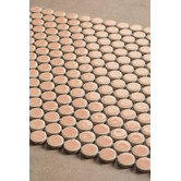 Splash Tiles Ainsley 315 x 294mm Gloss Pink Penny Round Porcelain Mosaic Tile