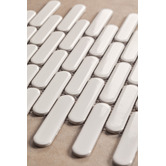 Splash Tiles Avery Gloss White Tic Tac Porcelain Mosaic Tile