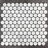 Splash Tiles Ainsley 314 x 328mm Matt White Carrara Look Porcelain Mosaic Tile