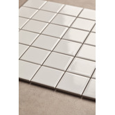 Splash Tiles Sasha Matt White Medium Square Porcelain Mosaic Tile
