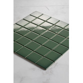 Splash Tiles Sasha Gloss Jade Medium Square Porcelain Mosaic Tile