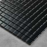 Splash Tiles Sasha Matt Black Small Square Porcelain Mosaic Tile