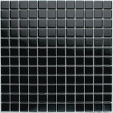 Splash Tiles Sasha Matt Black Small Square Porcelain Mosaic Tile