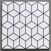 Alessia Tiles Valencia Matt White &amp; Black Decorative Porcelain Tile