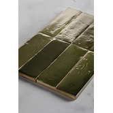 Alessia Tiles Zina 50 x 150mm Green Zellige Subway Tile