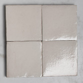 Alessia Tiles Zina 100 x 100mm Sand Zellige Square Tile