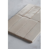 Alessia Tiles Zina 50 x 150mm Sand Zellige Subway Tile