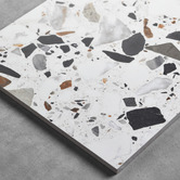 Alessia Tiles Lorenzo 300 x 600mm Matt Multi-Colour Terrazzo Look Porcelain Tile