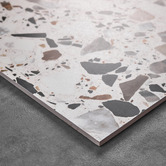Alessia Tiles Lorenzo 600 x 600mm Matt Multi-Colour Terrazzo Look Porcelain Tile