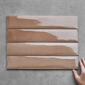 Alessia Tiles Broome Gloss Terracotta Subway Porcelain Tile