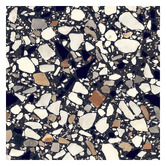 Alessia Tiles Broome Matt Nero Terrazzo Look Porcelain Tile