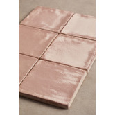Alessia Tiles Naples Gloss Pink Small Square Ceramic Tile