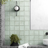 Alessia Tiles Naples Gloss Matcha Small Square Ceramic Tile