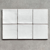 Alessia Tiles Naples Gloss White Small Square Ceramic Tile