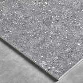 Alessia Tiles Chiara Matt Ash Square Terrazzo Look Porcelain Tile