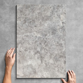 Alessia Tiles Addison 400 x 600mm Matt Sterling Travertine Look Porcelain Tile