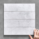 Alessia Tiles Aurora Matt White Subway Porcelain Tile