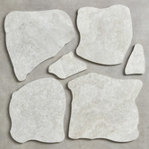 Alessia Tiles Burton Matt White Crazy Pave Porcelain Tile