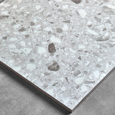 Alessia Tiles Lorenzo 300 x 300mm Matt Grey Terrazzo Look Porcelain Tile