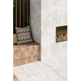 Alessia Tiles Burton Matt White Crazy Pave Porcelain Tile