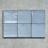Alessia Tiles Naples Gloss Blue Small Square Ceramic Tile