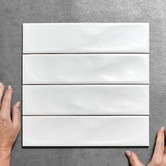 Elena Tiles Stella Satin Subway Ceramic Tile