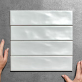 Elena Tiles Stella Blue Subway Ceramic Tile