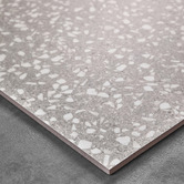 Elena Tiles Hudson 600 x 600mm Light Grey Terrazzo Look Porcelain Tile