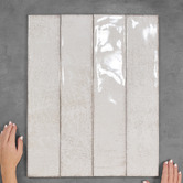 Elena Tiles Claudia White Subway Ceramic Tile