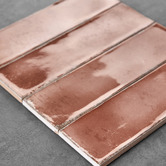 Elena Tiles Seville Terracotta Subway Ceramic Tile