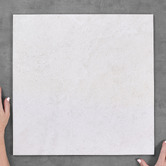 Elena Tiles Quinn Grip White Square Porcelain Tile