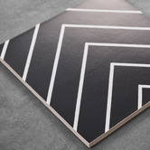 Elena Tiles Brooklyn Black Square Porcelain Tile