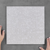Elena Tiles Hudson Light Grey Terrazzo Look Porcelain Tile