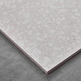 Elena Tiles Hudson Light Grey Terrazzo Look Porcelain Tile
