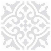 Elena Tiles Camilla White &amp; Grey Decorative Porcelain Tile