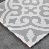 Elena Tiles Camilla White &amp; Sage Decorative Porcelain Tile
