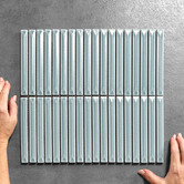 Elena Tiles Akira Water Kit Kat Porcelain Mosaic Tile